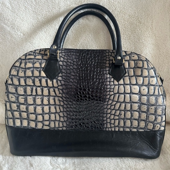 Auth Vanity Firenze Crocodile Leather Satchel bought and made in Italy 🇮🇹 | EUC - Picture 1 of 12